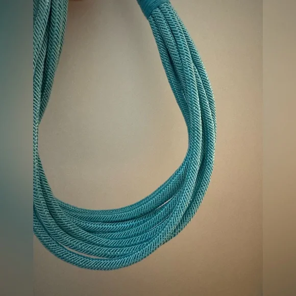 Turquoise Multi-Strand Rope Necklace - Picture 5 of 5